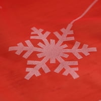 Božićna snježna pahuljica zavjesa TULLE Tretman prozora Voile Drape Valance