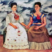 Frida Khalo-The Dvije fridas - platno ili štamparska zidna umjetnost