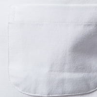 Glonme košulje za gumb muškarci osnovna jesenska tunika košulja prednji džep čvrsta boja bluza bijela