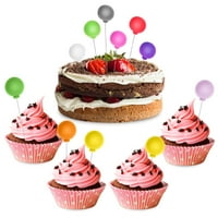 Kuglice od pjene Šareni mini balon Cupcake Topper Torta ukrasi za rođendanski zabava vjenčanje