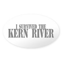 Cafepress - preživio sam ovalnu naljepnicu Kern River - naljepnica