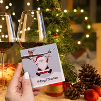 Veki Božić Darking Poklon čestitka Santa blagossila Creative Card Card Iznenađenje božićno poklon blagdanski