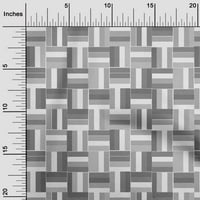 Onuone Rayon sive tkanine Geometrijske podebljane linije Tkanina za šivanje tiskane ploče od dvorišta širom dvorišta