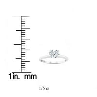Pompeii 1 5CT laboratorija stvorio dijamantski zaručnički prsten 14k bijelo zlato