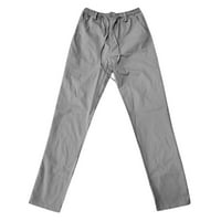 Muške casual pantalone casual pantalone imaju elastični pojas i zip muhu s podesivim unutarnjim crtežom