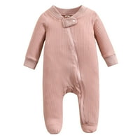 Kpoplk Baby Boys Girls Dukseri Rompers Outfits Sets Odjeća za odjeću Crewneck Pulover BodySuit prevelizirani