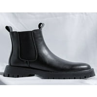 Woobling muški kratki čizmi na Chelsea Boot platformu čizme za gležnjeve čizme za šetnju jahačkim čizme