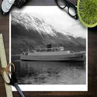Skagway, Aljaska Pogled na M.S. Orfej broda fotografija