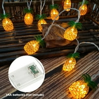 9.8ft 20ljene žica od ananasa, kućna tropska tema Vodootporna baterija-hladna svjetla Vjenčanje ljetni