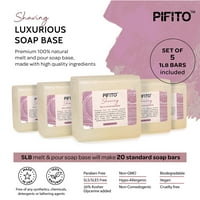PIFITO brijanje topljenje i sipajte bazu sapuna │ Bulk Premium prirodna glicerin baza sapuna │