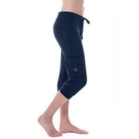 Pntutb Najbolje žene vježbanje na nogama Stretch tipka za struk Pocket Yoga teretane kopačene pantalone