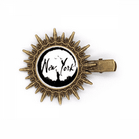 New York USA Liberty Outline Hairpin Sun Headwear Retro Metal Clips Pin