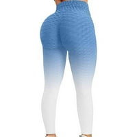 Ženske visoko struk joga hlače Sport pantalone Žene Stretch Yoga gamaše Fitness Trčanje teretane Sportska