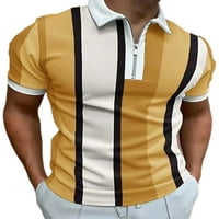 Welliumiy muns polo majica Zippe T majica rever vrat ljetni vrhovi atletska trkačka majica žuti s