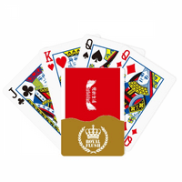Kina Red Life Education Art Deco Fashion Royal Flush Poker igra reprodukcija karta