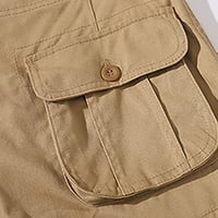 Wyongtao MENS Cargo hlače Ležerne prilike Joggers Atletska hlače Pamučna labava ravna dukseva, Khaki