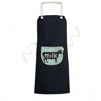 Crna životinja krava naturala prirodna pregača bib sarong kuhanje pečenje kuhinjski džep Pinafore