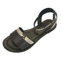 Huarache sandale za žene Ljetne modne Brelathabe žene kopče cipele ravne sandale otvorene plaže nožni kaiš ženske sandale klizače na ženama crna 37