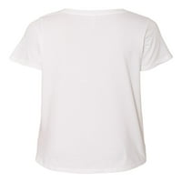 - Ženska majica plus veličine V-izrez - pribor rak dojke
