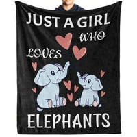Šareni slon Flannel pokrivač meko toplo dean russo slomne deke bacaju pokrivače za poklone za ljubitelje