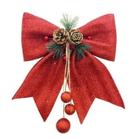 Toyfunny božićni luk sa pinama matica za orah Božićno stablo vijenac luče ručno rađeni sjaj lukovi ukrasni