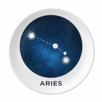 Aries Constellation horoskopski znak ukrasni porculan salver za večeru