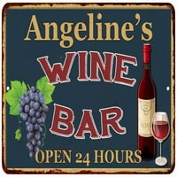 Angeline-ov zeleni vinski bar potpisan zidni dekor mat finish metal 108120043915