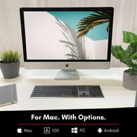 Macally Wireless Bluetooth tastatura za Mac - kompatibilna Apple tastatura Wireless for Mac IOS Android