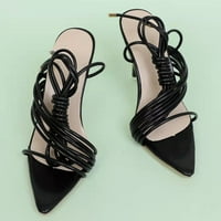 Sanbonepd sandale modne žene 芒聙聵 s prozračne čipke up cipele visoke pete casual sandale