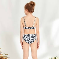 TODDLER Baby Girls Ljetni kupaći kostimi bez rukava bez rukava za dvodijelni odijelo Bikini godišnje - ljetni ušteda