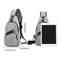 Yolai Sling torba za muškarce Women ramena ruksaka košari Kroski dnevni pasivac sa USB kablom za planinarenje