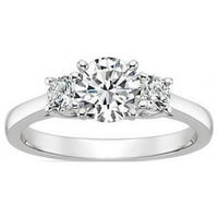 Harry Chad Enterprises Stone okrugli CT Diamonds zaručni prsten, 14k bijelo zlato - veličina 6.5