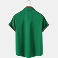 Dnevne košulje sv. Patrika za žene Ljeto Ležerne prilike Elegantne vrhove labave tiskane košulje s jednim džepom maslinovim zelenim
