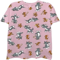 MENS Tom & Jerry Battle majica - Classic Hanna-Barbera Tee - Vintage Cartoon Lolover Majica kratkih
