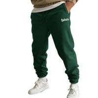 Muška jesenina i zimska modna labava sportski pantalone pantalone pantalone pantalone za muškarce zelene