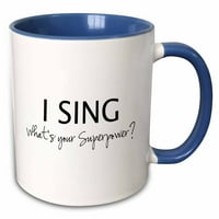 3drose i pjevam - šta je vaša supersila - smiješna pjevačka ljubavna poklona za pjevače - dva tona plave