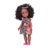Slatka lutka, fleksibilna struktura afrička crnka djevojka lutka, djevojka lutka, ekološki prihvatljivi za djecu starije Q14-155