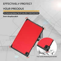 za Samsung Galaxy Tab A Lite Case Ultra tanak kožni tri-preklopni poklopac otporne na udarce za Galaxy Tab a Lite [T220 T225 T227], Crveno