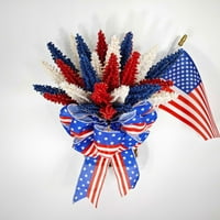 Američka nezavisnost Dan uha zastava cvijeća za cvjetni koš ukras vrata Početna Novi proizvod Crveni