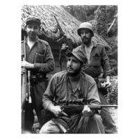 1960? fotografija naoružana za akciju. Kubanski pobunjenički lider u puškom puške Fidel CAS