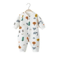 Novorođenče jednodijelno toplo pidžame za muškarce i žene u jesen i zimi, zadebljani dječji rub odijelo,