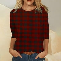Patlollav ženski printer pulover na majicama rukav za okrugli vrat