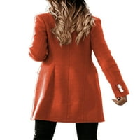 WRCNOTE Women Cardigan Dvostruki prekrivači Slim Fit na otvorenom otvorena prednja kaputa s dugim rukavima