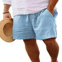 REJLUN muške ljetne hlače na srednjim strukom dno šašave plažom Torbica obične mini pantalone Ležerne