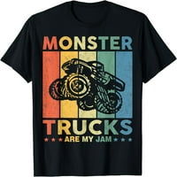 Monster kamion za mališane, mlade, odrasli, majica za dječake za žene grafiku casual crew majica Crcka