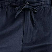 Aoochasliy muške dužine hlača za čišćenje poslovnih pantalona labavo veličina elastična struka pamučna