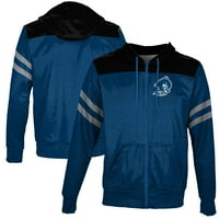 Muški Blue Blinn College Buccaneers puni zip hoodie