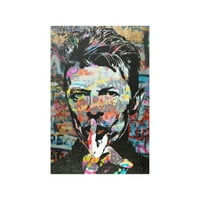 David Bowie grafiti Fine Art Print Banksy Warhol Mashup Style Pop Art