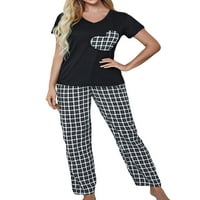 Voguele Ženska noćna odjeća PJS Sleep odjeća i hlače Loungeweb Kućni odjeća Trenerci Labavi lounge Set