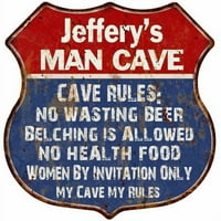 Jeffrey's Man Cave pravila potpisuje štit metalni poklon 211110023414